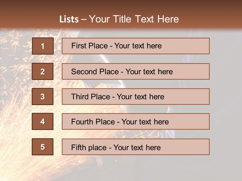 Technology Manufacturing Welding PowerPoint Template