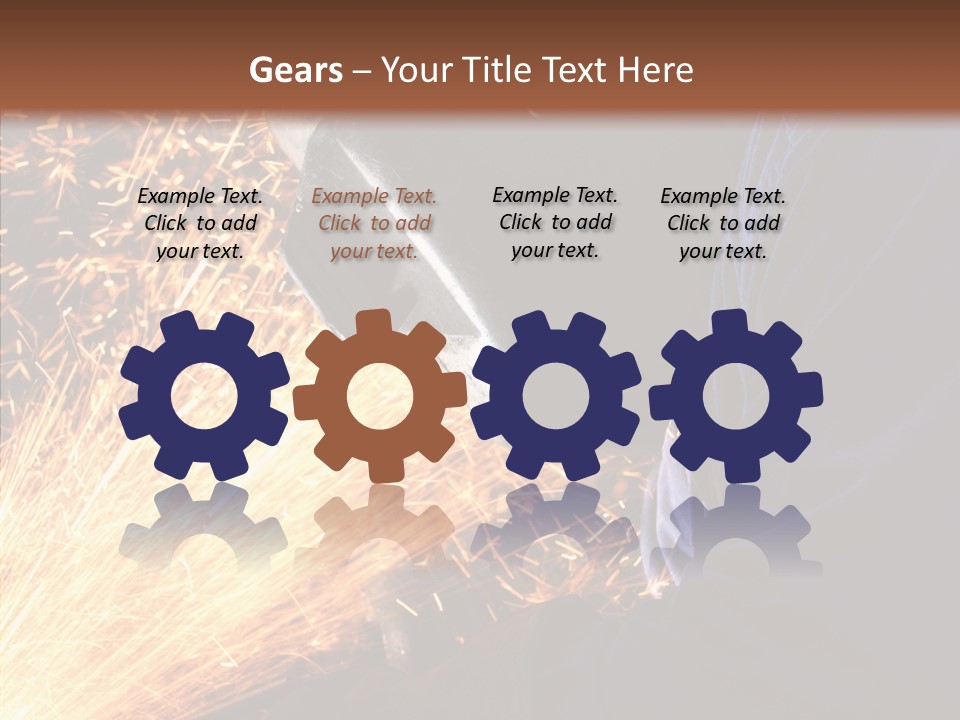 Technology Manufacturing Welding PowerPoint Template