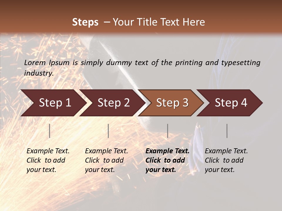 Technology Manufacturing Welding PowerPoint Template