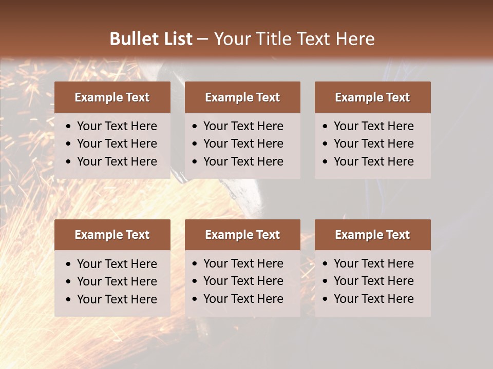 Technology Manufacturing Welding PowerPoint Template