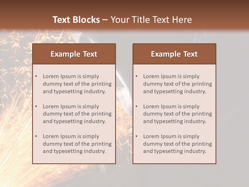 Technology Manufacturing Welding PowerPoint Template