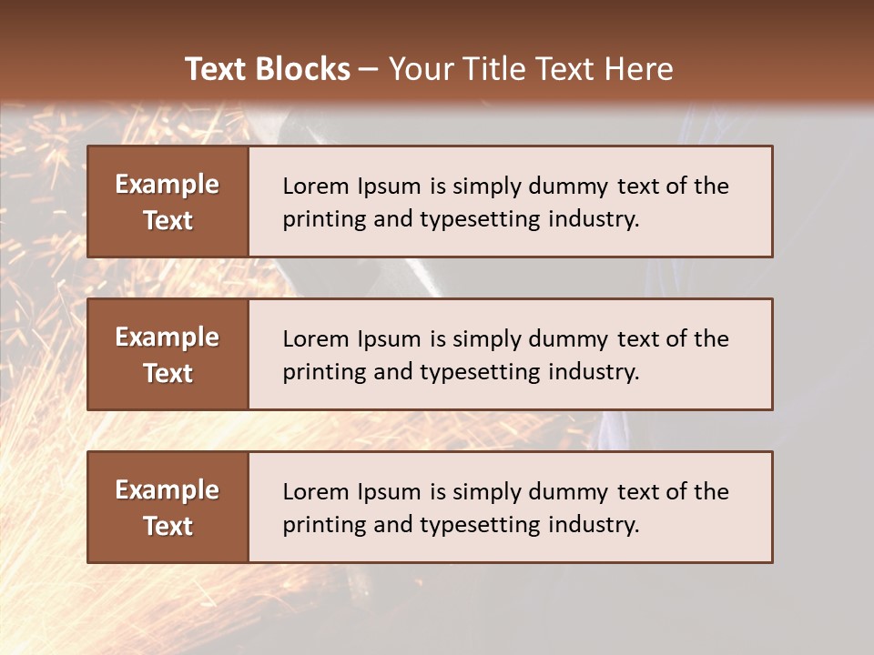 Technology Manufacturing Welding PowerPoint Template