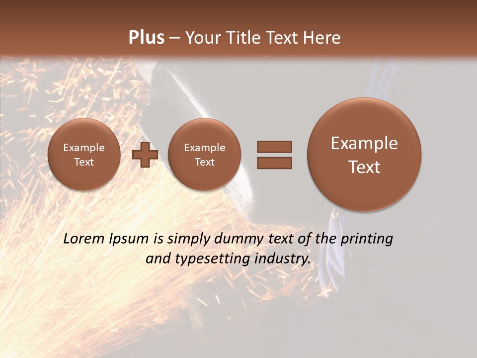 Technology Manufacturing Welding PowerPoint Template