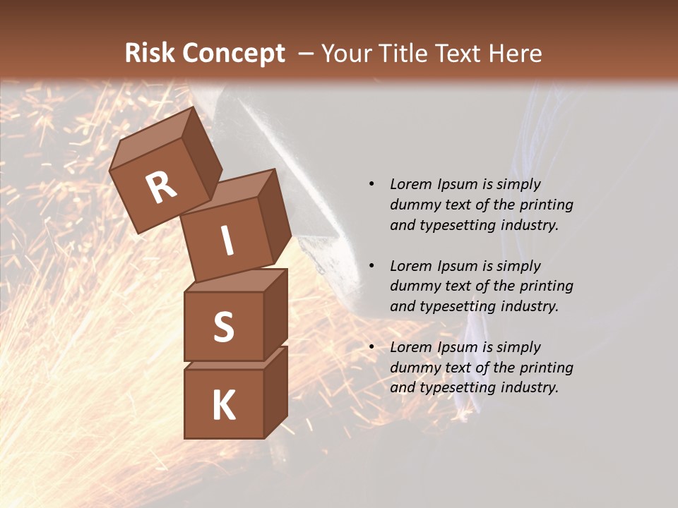 Technology Manufacturing Welding PowerPoint Template