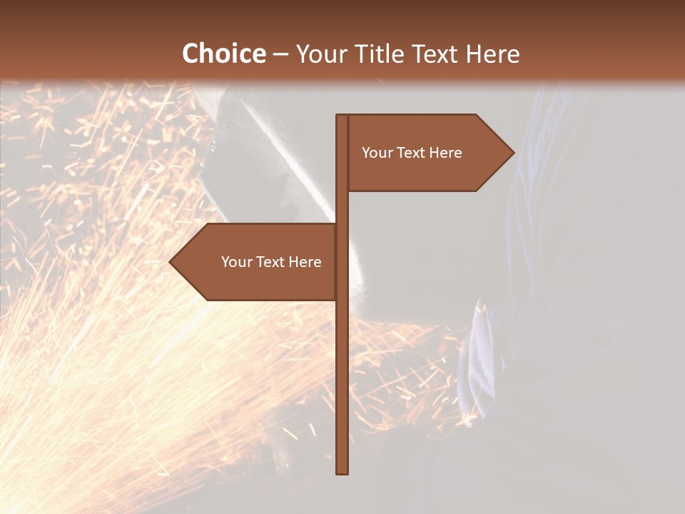 Technology Manufacturing Welding PowerPoint Template