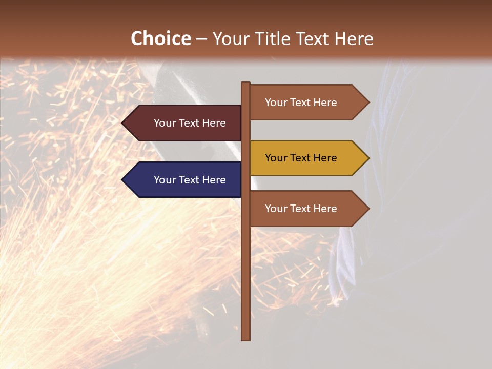 Technology Manufacturing Welding PowerPoint Template