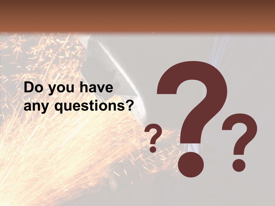 Technology Manufacturing Welding PowerPoint Template