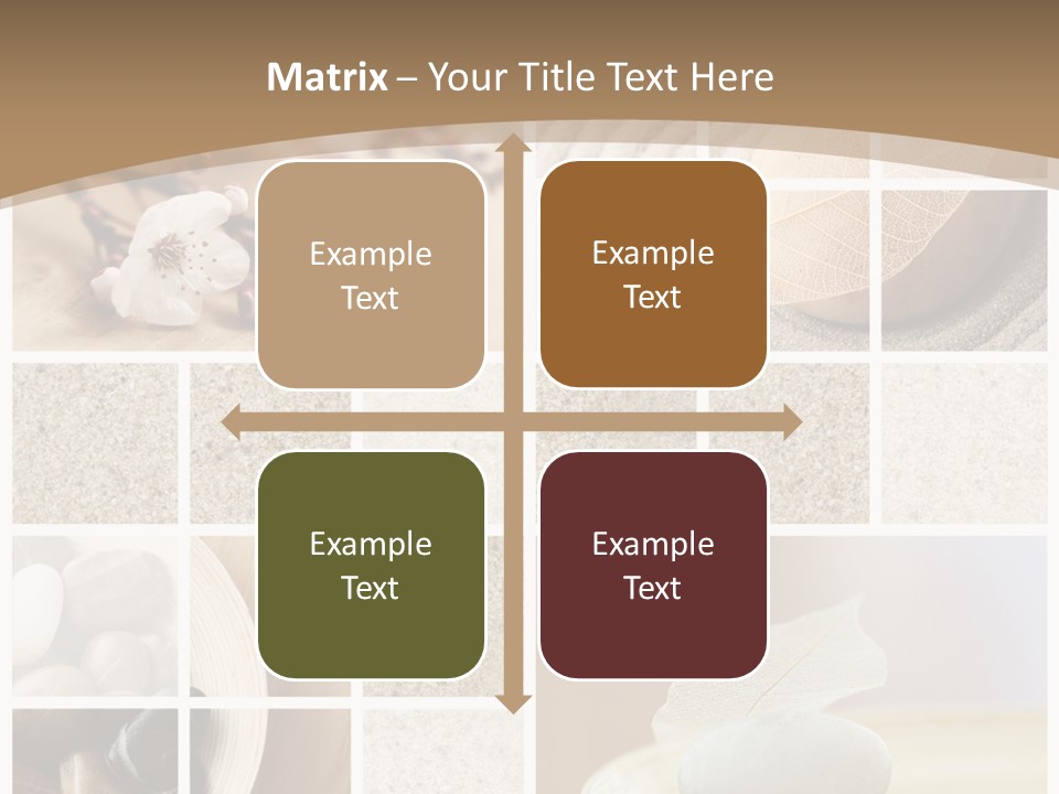 Textured Blooming Flowers PowerPoint Template