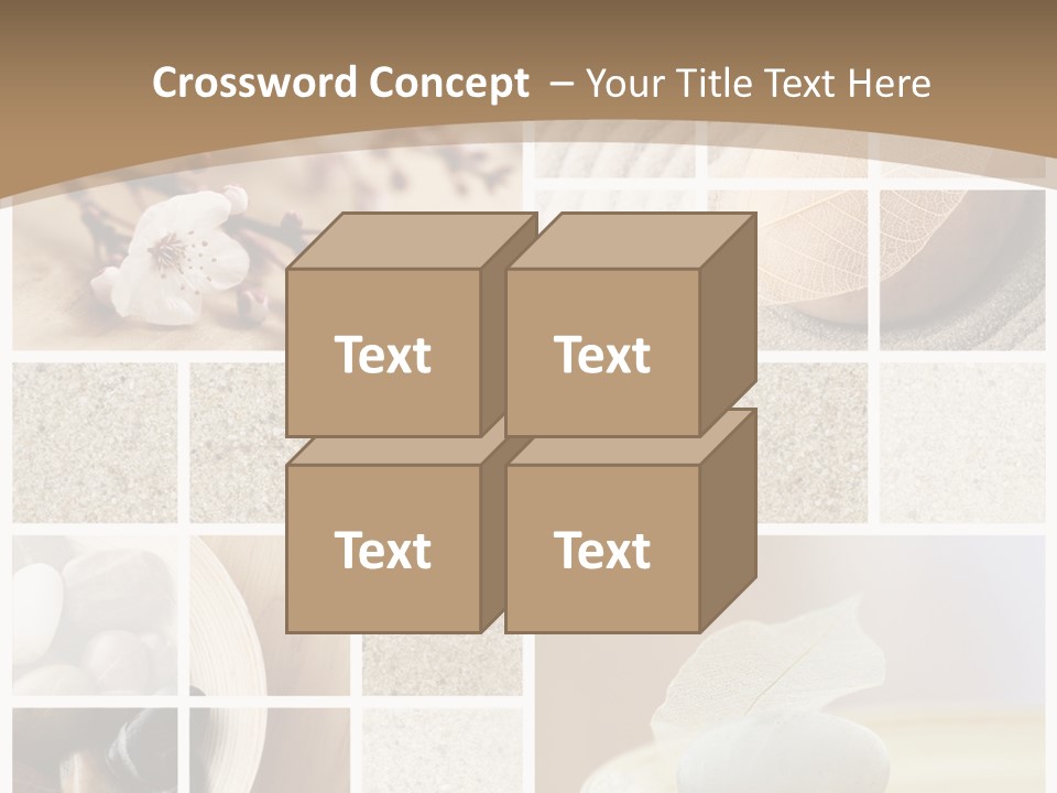 Textured Blooming Flowers PowerPoint Template