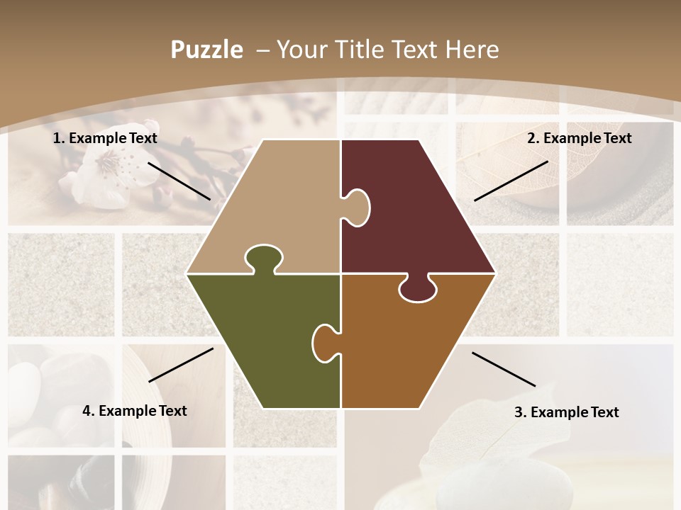 Textured Blooming Flowers PowerPoint Template