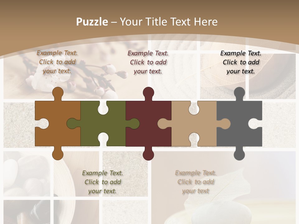 Textured Blooming Flowers PowerPoint Template