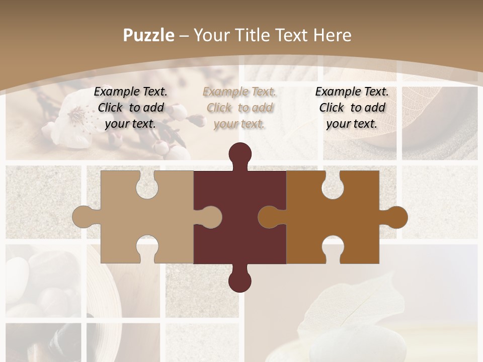 Textured Blooming Flowers PowerPoint Template