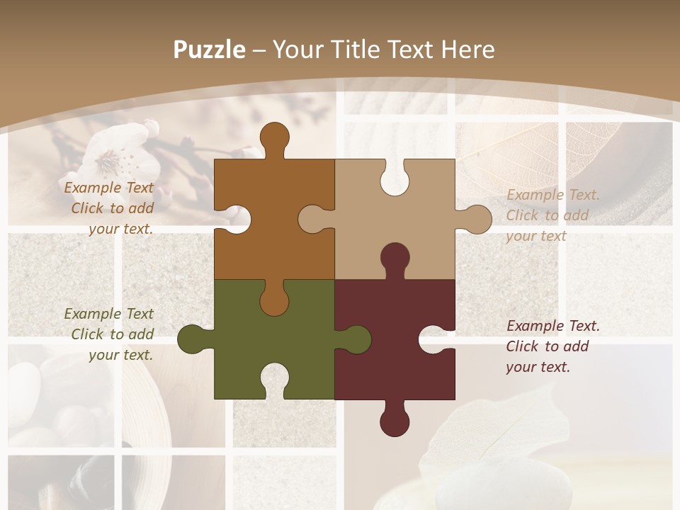 Textured Blooming Flowers PowerPoint Template