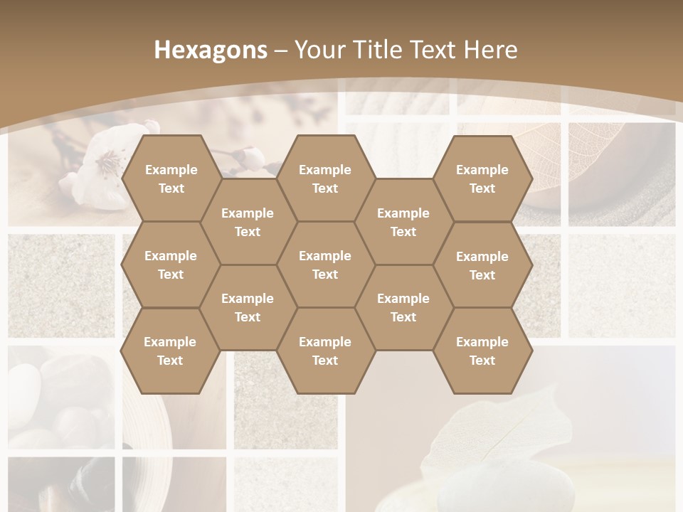 Textured Blooming Flowers PowerPoint Template