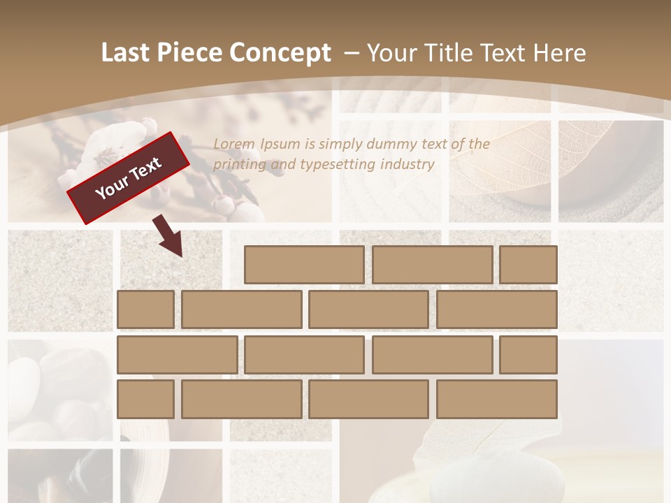 Textured Blooming Flowers PowerPoint Template