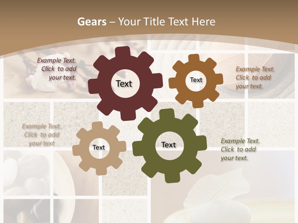 Textured Blooming Flowers PowerPoint Template