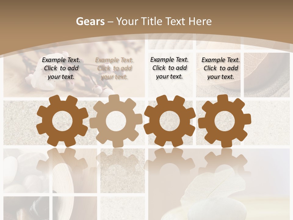 Textured Blooming Flowers PowerPoint Template