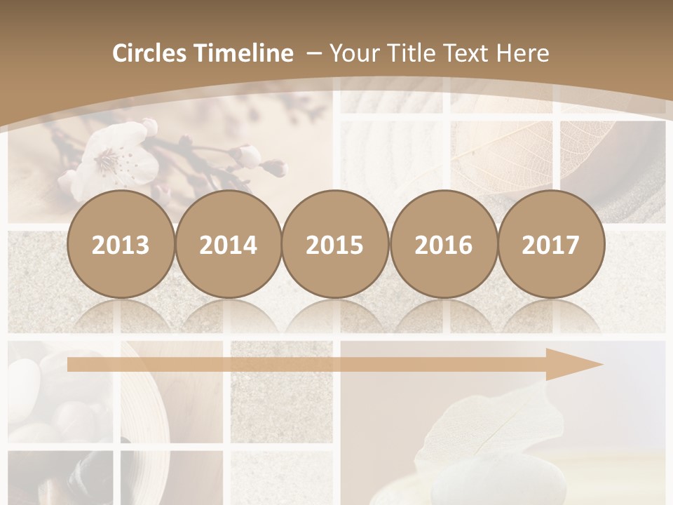 Textured Blooming Flowers PowerPoint Template