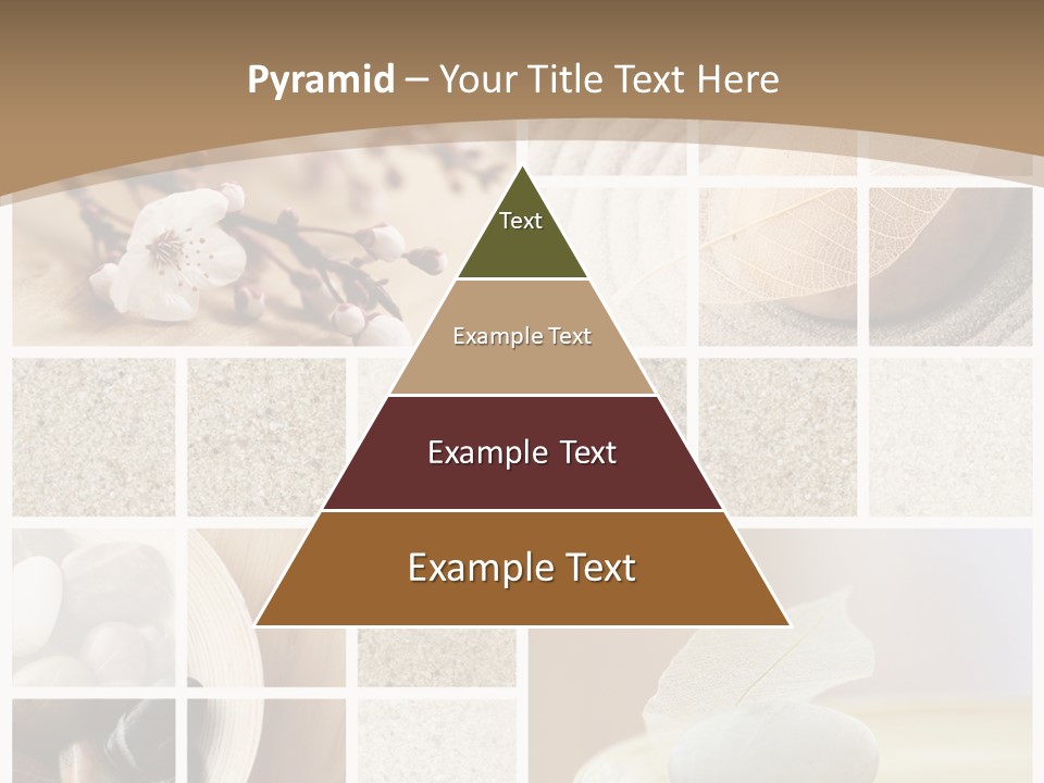 Textured Blooming Flowers PowerPoint Template