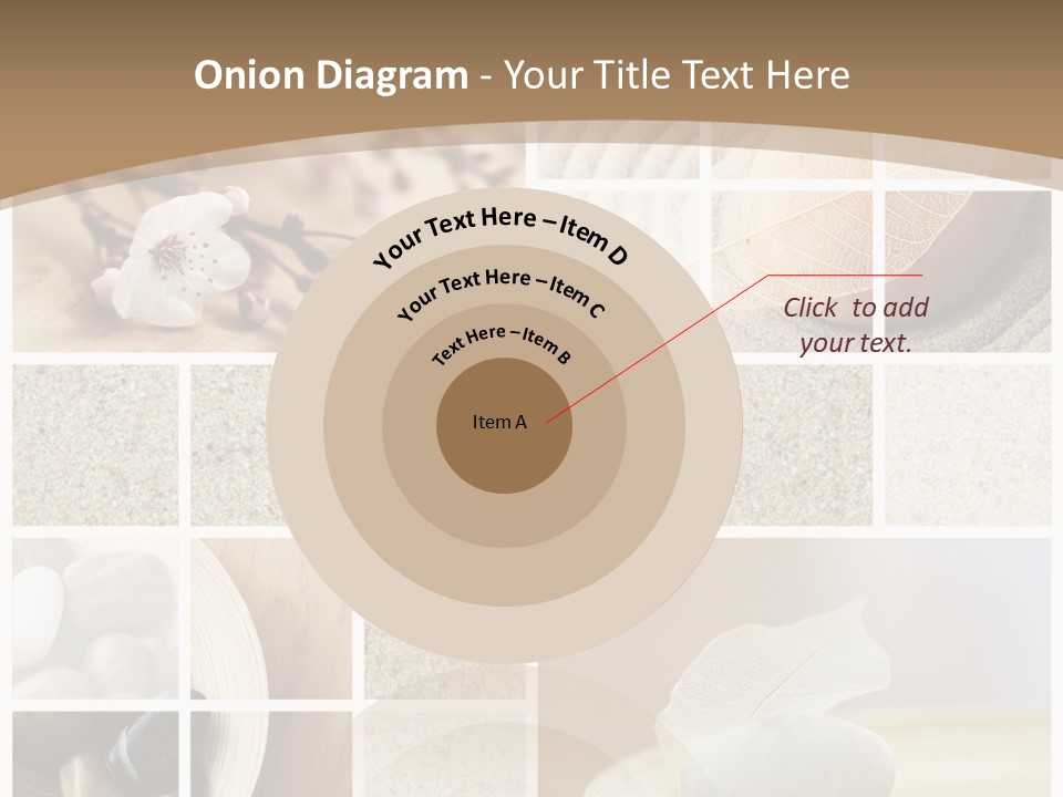 Textured Blooming Flowers PowerPoint Template