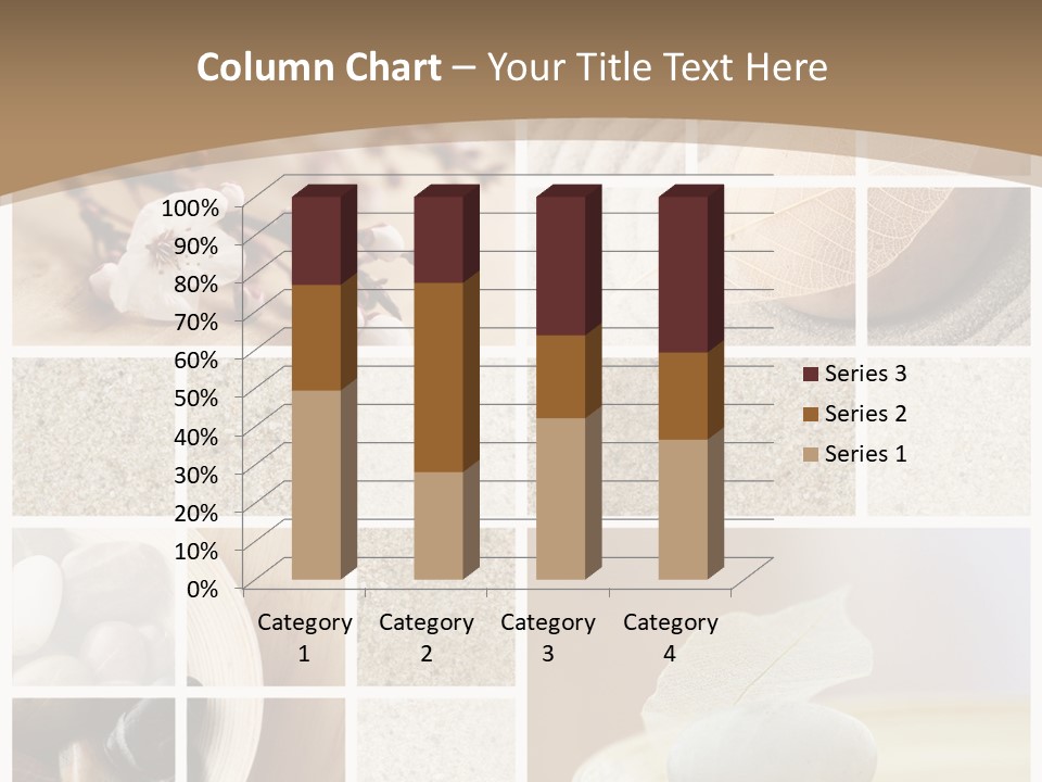 Textured Blooming Flowers PowerPoint Template