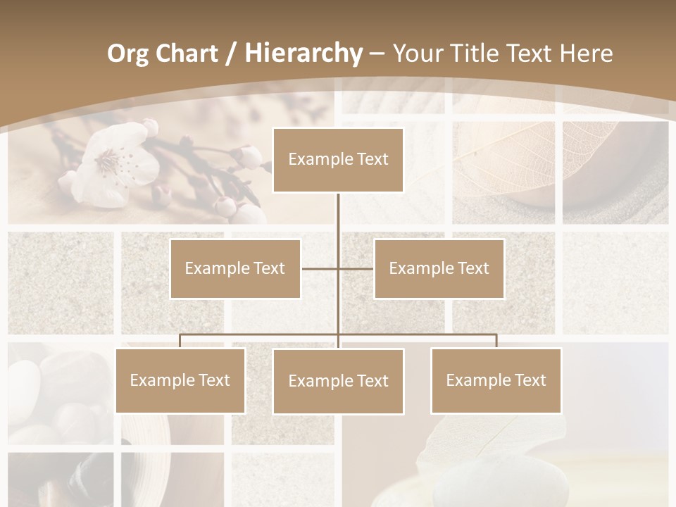 Textured Blooming Flowers PowerPoint Template