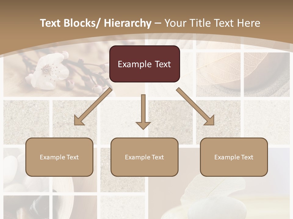 Textured Blooming Flowers PowerPoint Template