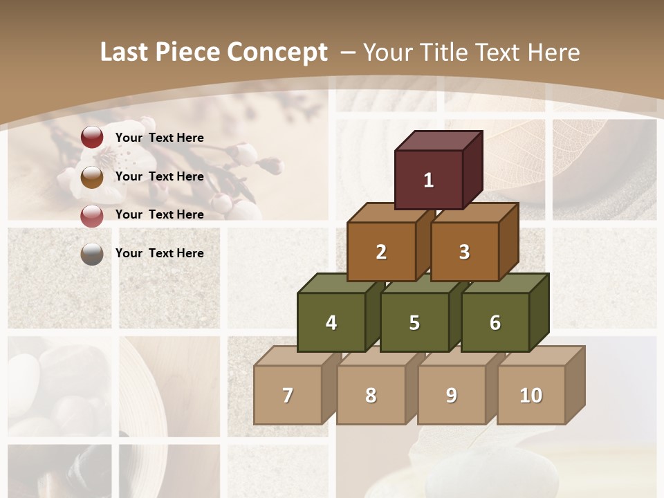 Textured Blooming Flowers PowerPoint Template