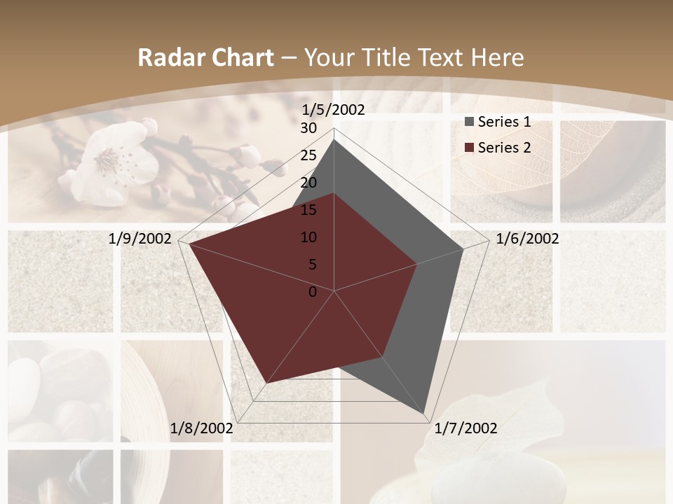 Textured Blooming Flowers PowerPoint Template