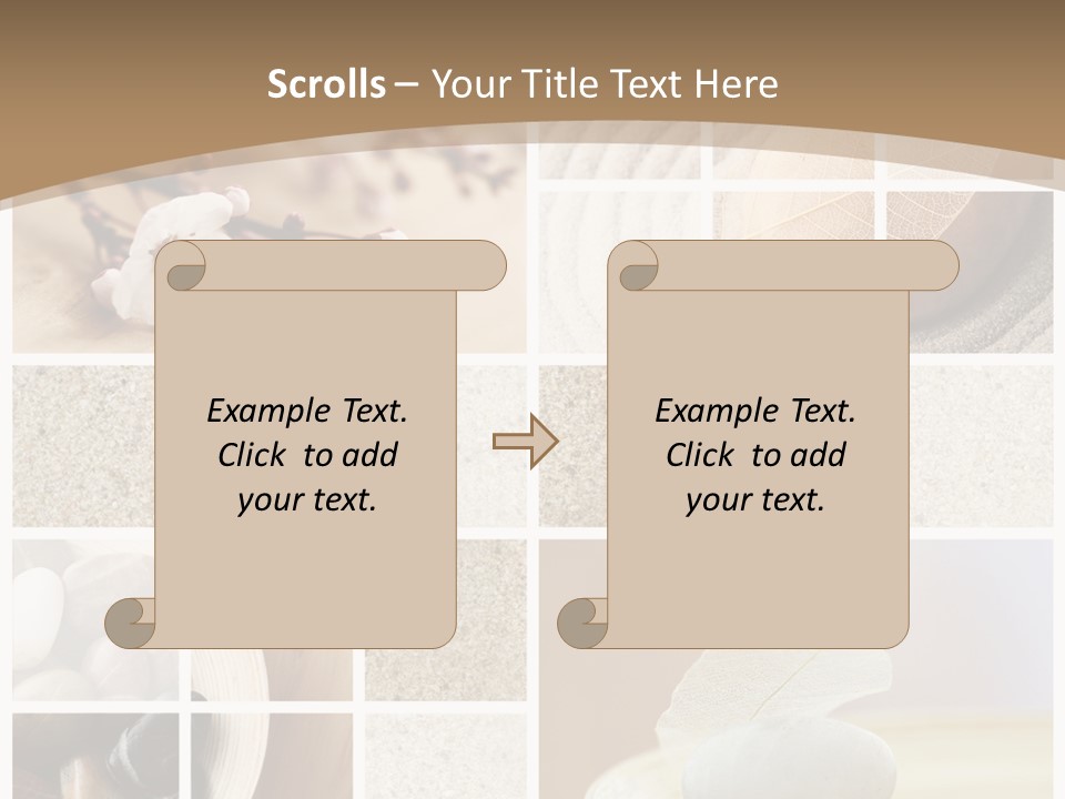 Textured Blooming Flowers PowerPoint Template