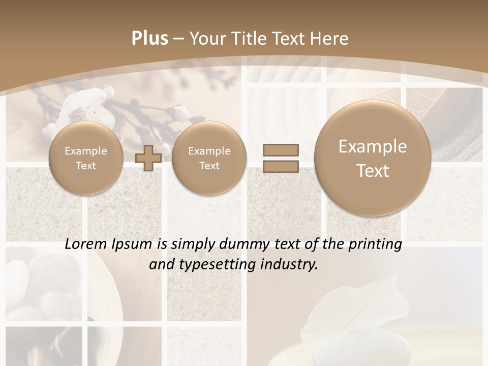 Textured Blooming Flowers PowerPoint Template