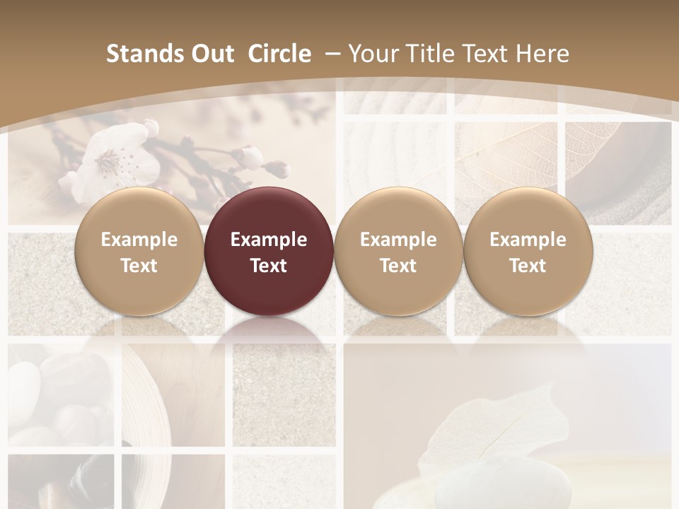 Textured Blooming Flowers PowerPoint Template