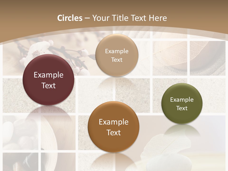 Textured Blooming Flowers PowerPoint Template