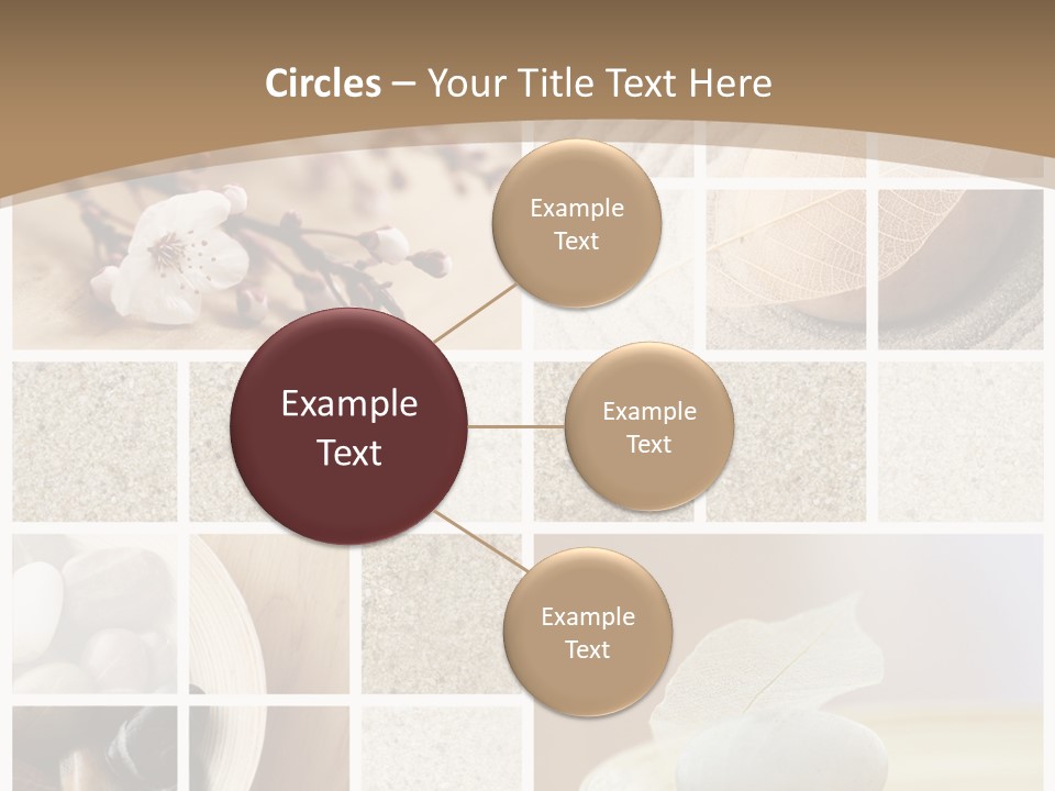 Textured Blooming Flowers PowerPoint Template