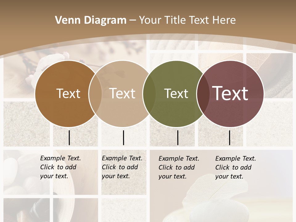 Textured Blooming Flowers PowerPoint Template
