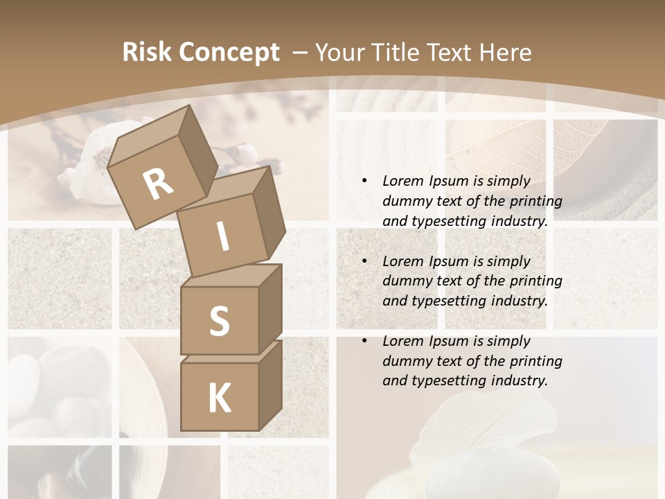 Textured Blooming Flowers PowerPoint Template