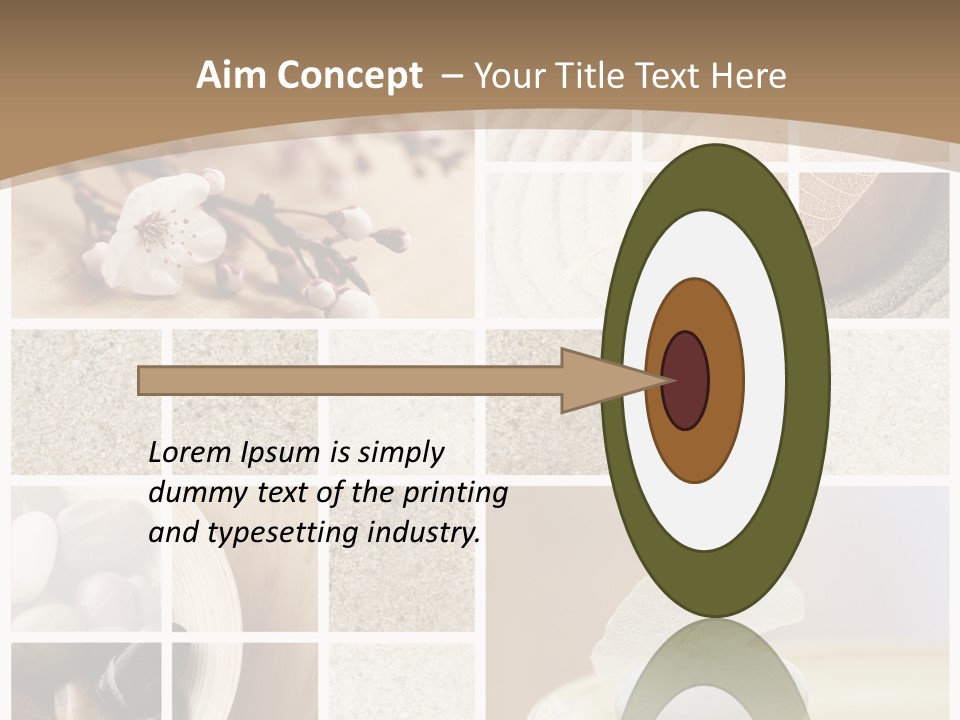 Textured Blooming Flowers PowerPoint Template