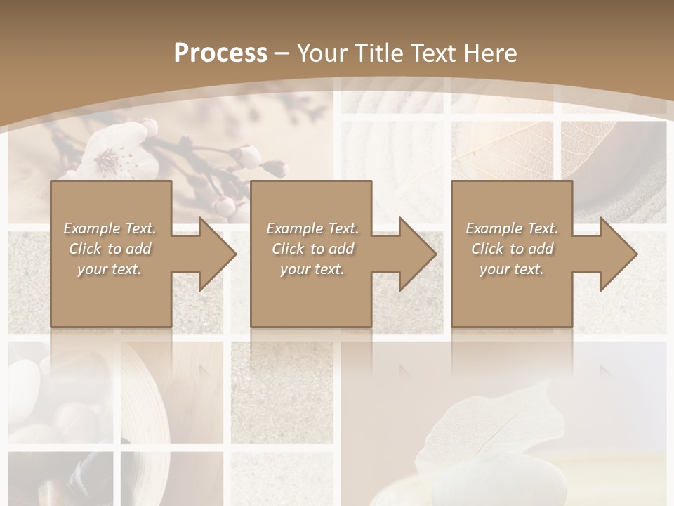 Textured Blooming Flowers PowerPoint Template