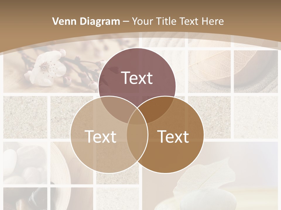 Textured Blooming Flowers PowerPoint Template