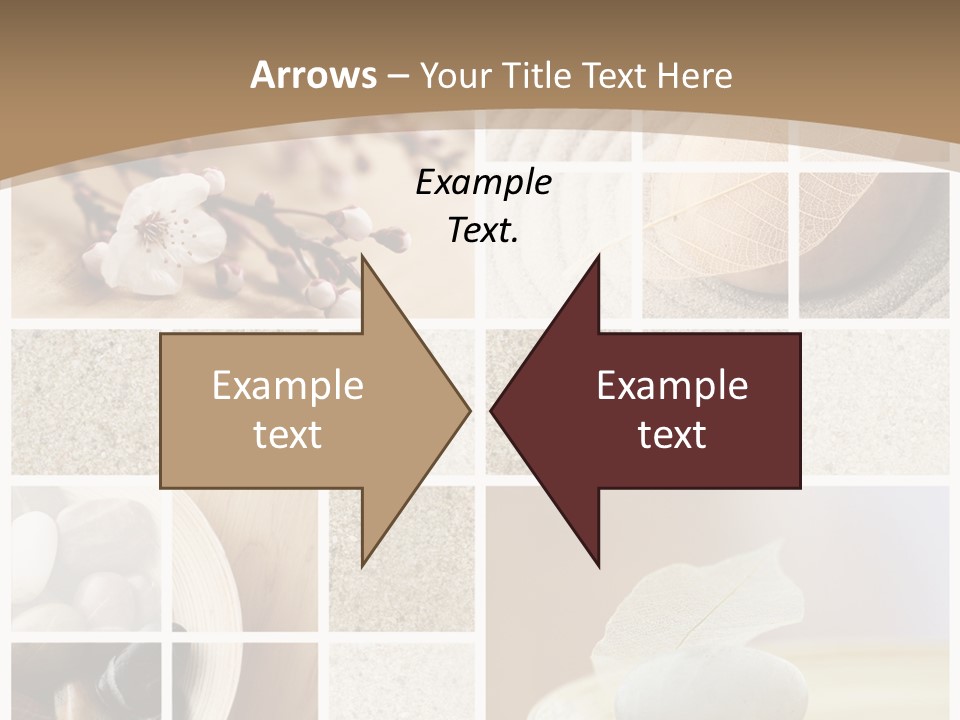 Textured Blooming Flowers PowerPoint Template