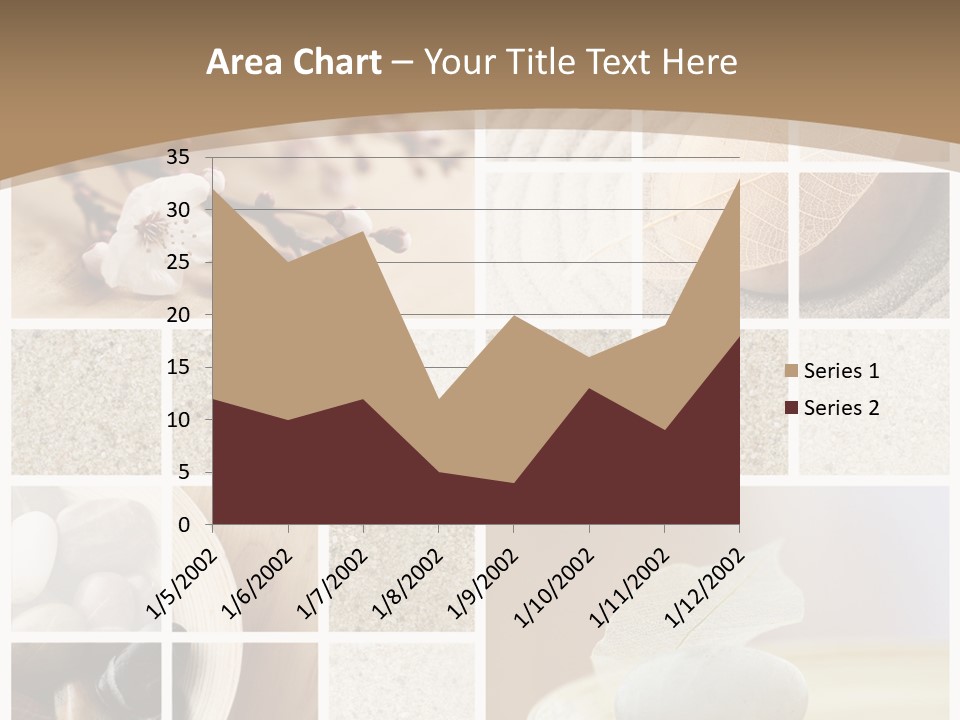 Textured Blooming Flowers PowerPoint Template