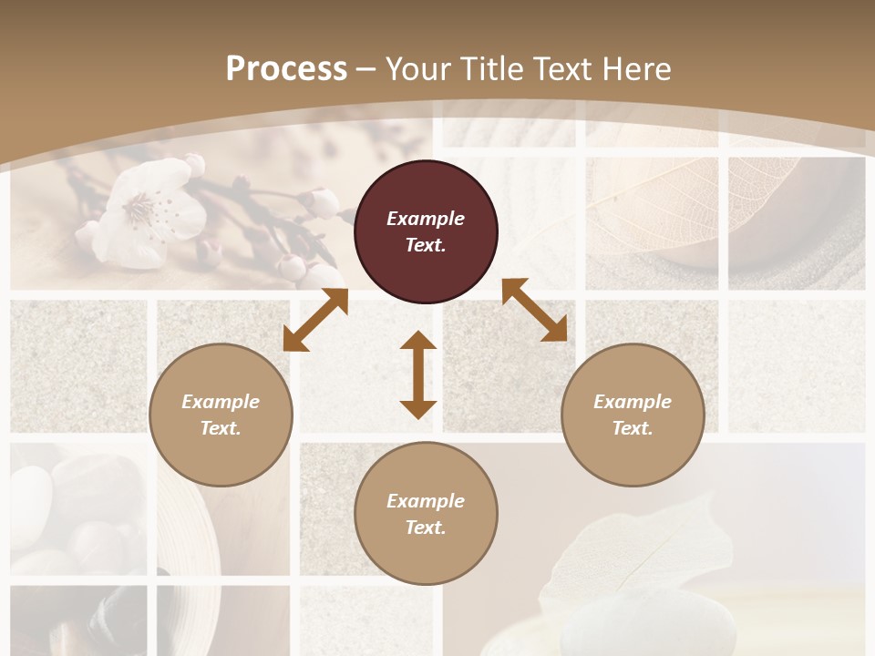 Textured Blooming Flowers PowerPoint Template