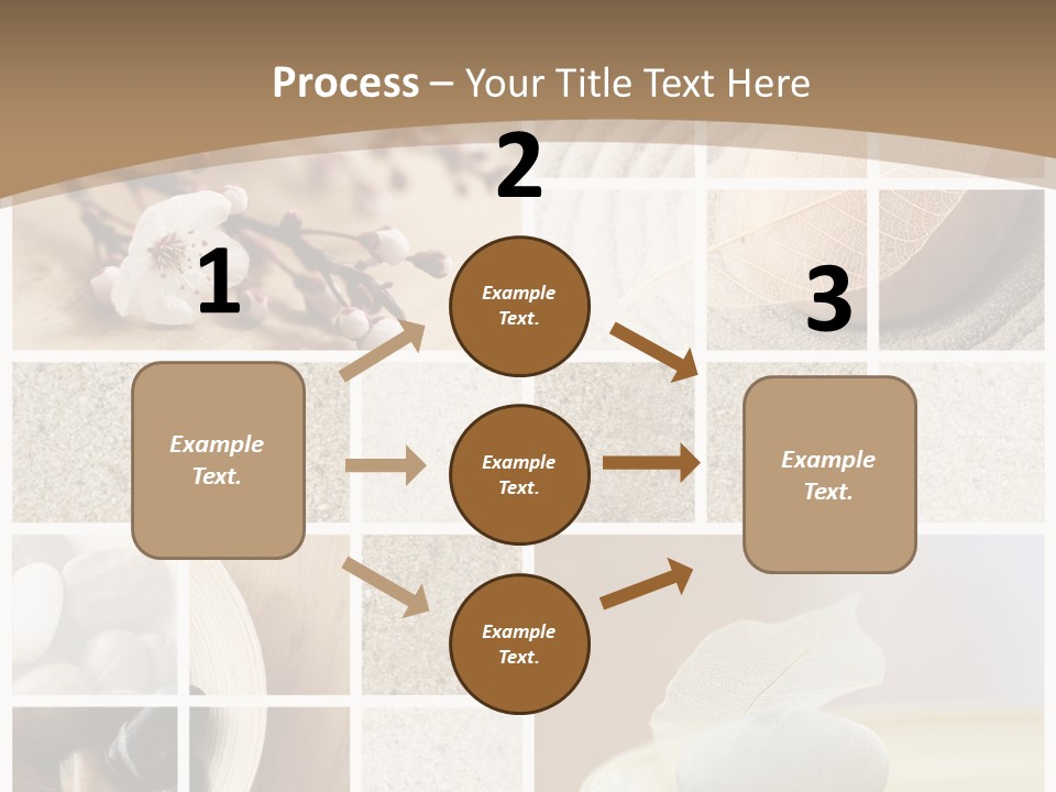 Textured Blooming Flowers PowerPoint Template