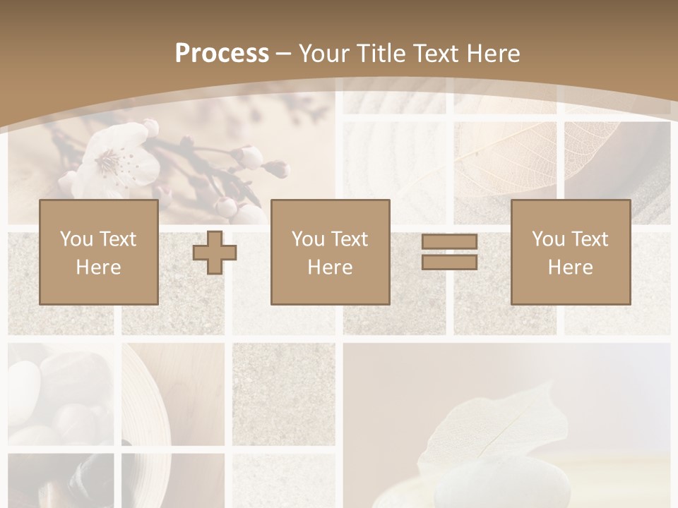 Textured Blooming Flowers PowerPoint Template