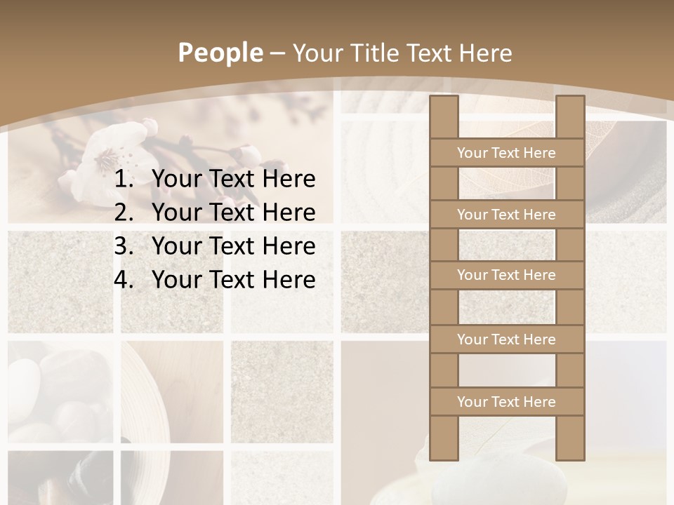 Textured Blooming Flowers PowerPoint Template