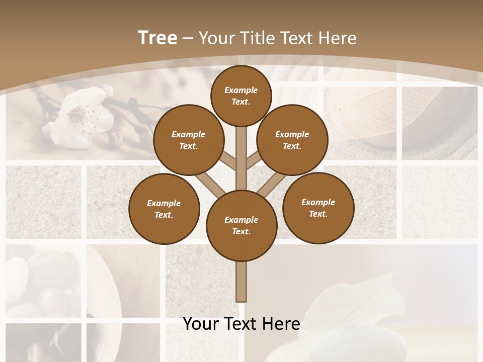 Textured Blooming Flowers PowerPoint Template