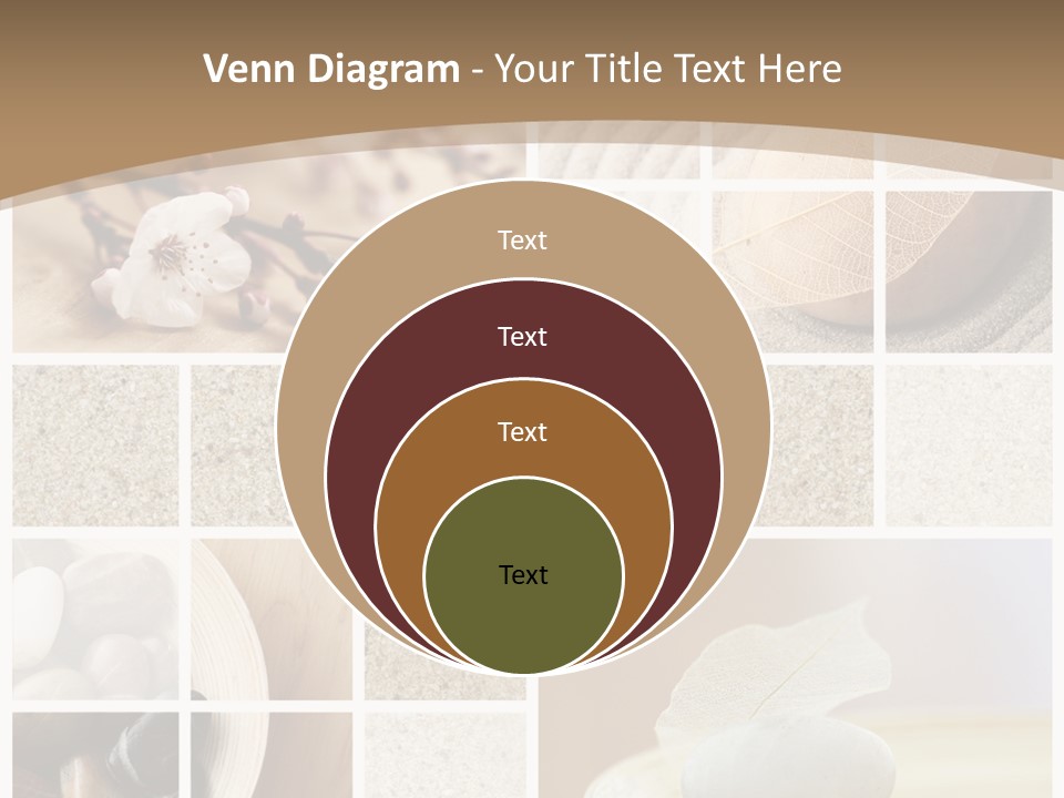 Textured Blooming Flowers PowerPoint Template