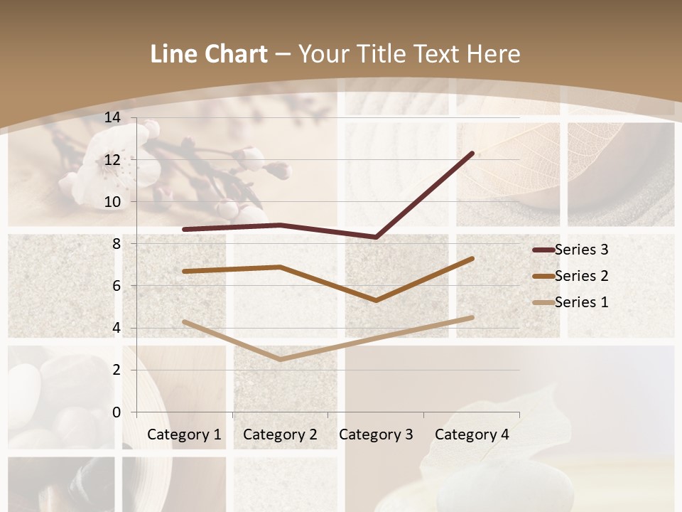 Textured Blooming Flowers PowerPoint Template