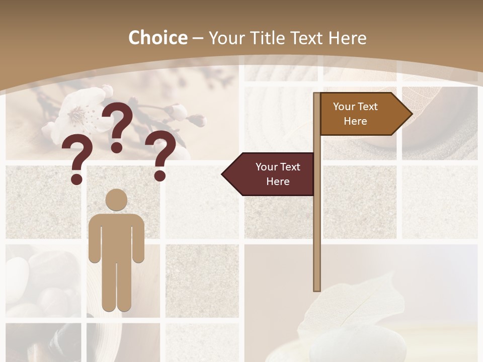 Textured Blooming Flowers PowerPoint Template