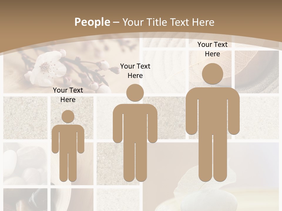 Textured Blooming Flowers PowerPoint Template